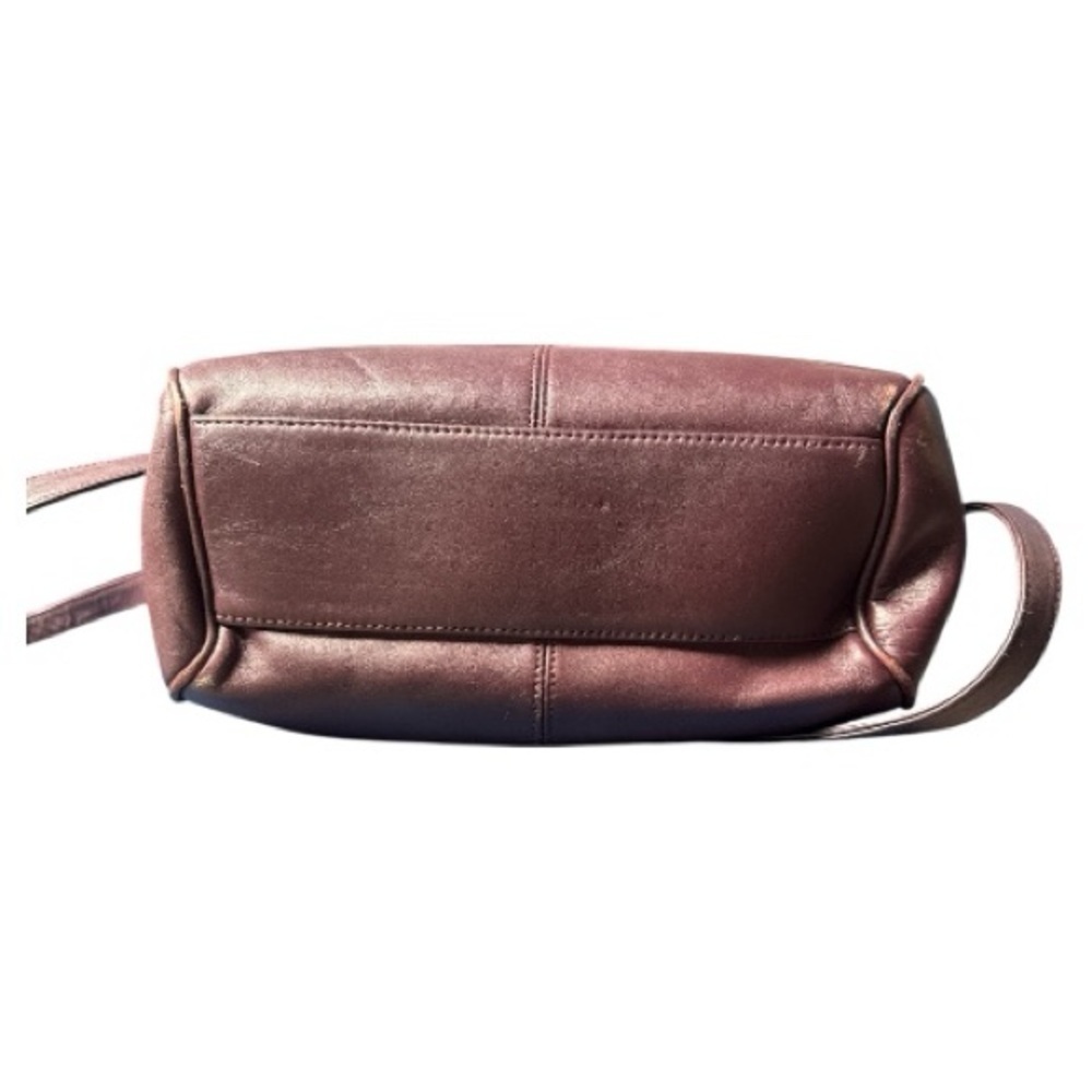 Vintage Etienne Aigner Dark Burgundy Crossbody Leather Bag - Picture 4 of 10